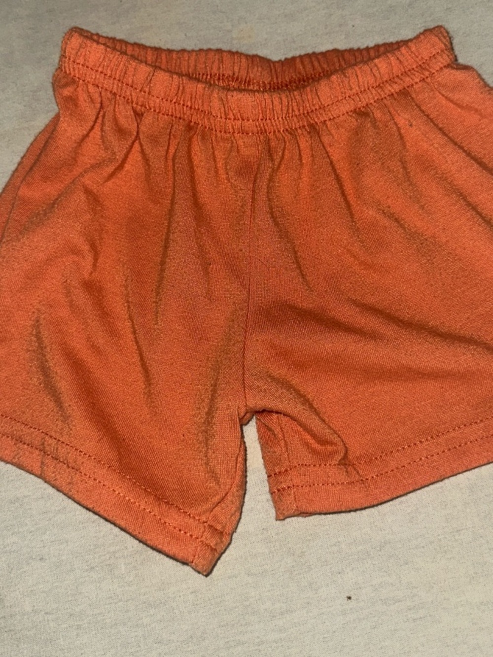 Kids Size 12M Carters Elastic-Waist Orange Lounge Shorts